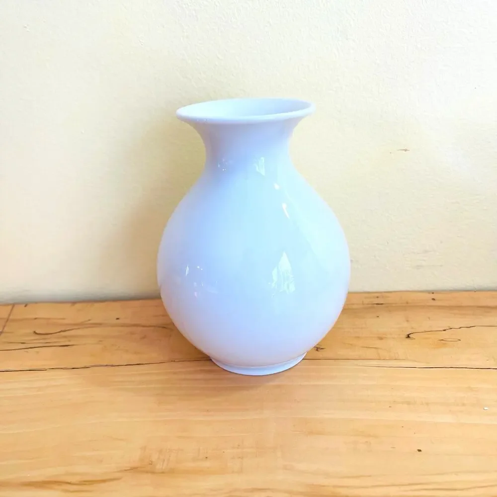 Vtg Mid-Century Vase Bulbous Fürstenberg Siegfried Möller Germany Minimalist